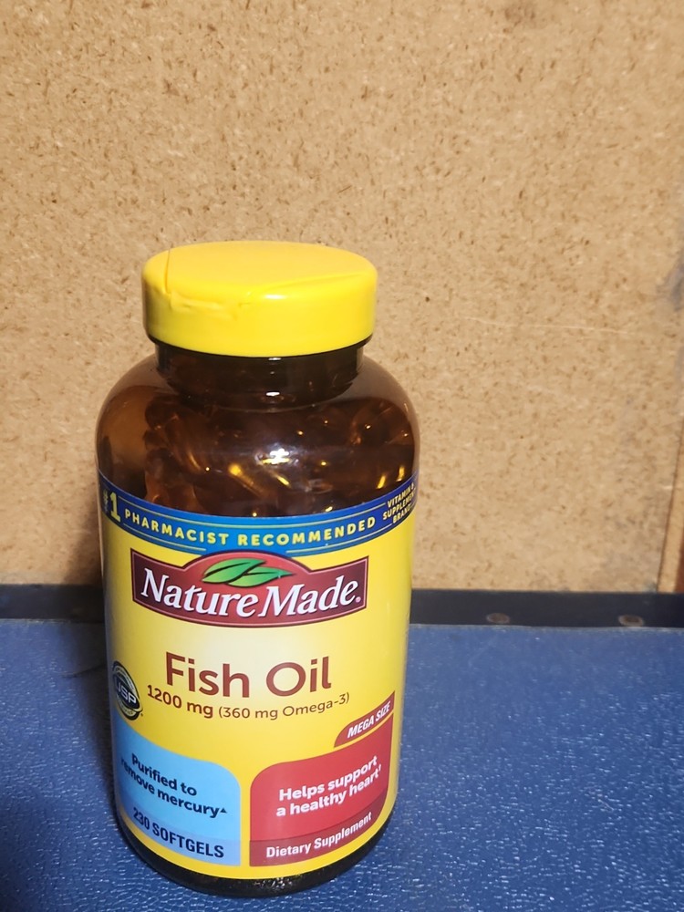Nature Made Fish Oil 1200 Mg Softgels Heart Health Omega 3 Supplement 230 Count