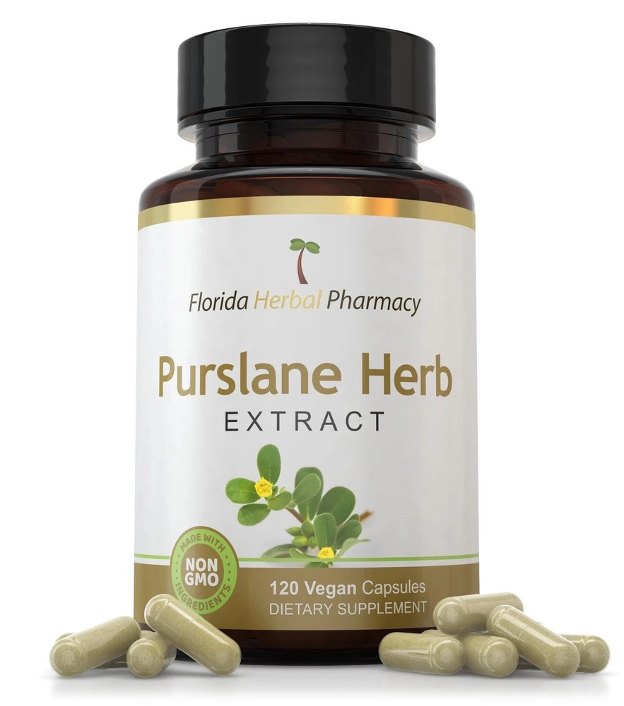 Florida Herbal Pharmacy, Purslane Herb Extract Supplement Capsules 101 120 Ca…