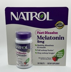 Natrol Melatonin 5 Mg Fast Dissolve 250 Strawberry Tablets