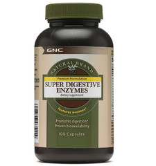 GNC Natural Brand Super Digestive Enzymes, Promotes 100 Count (Pack of 1)