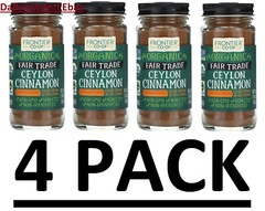 4 PACKS – Frontier Natural Products Organic Ceylon Cinnamon, 1.76 oz EACH
