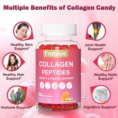 Collagen Gummies for Hair Skin and Nail, Premium Collagen Supplement 1500 mg USA