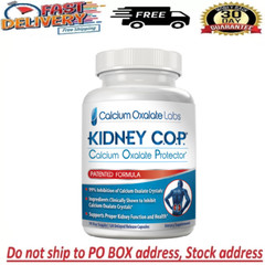 Kidney COP Calcium Oxalate Protector 120 Capsules, Patented Kidney Support