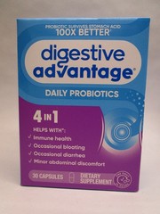 Digestive Advantage 4-in-1 Daily Probiotics 30 Count Exp 3/27
