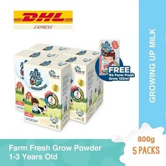 5 Packs Farm Fresh Grow Powder 1-3 Years Old 800g NO ADDED SUGAR free shipping