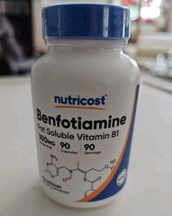 Benfotiamine 90 Caps 300 Mg by Nutricost NEW. EX. 06/2028