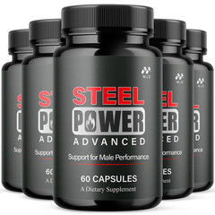 (5 Pack) Steel Power Advanced Male Health Support Supplement SteelPower 300 Caps