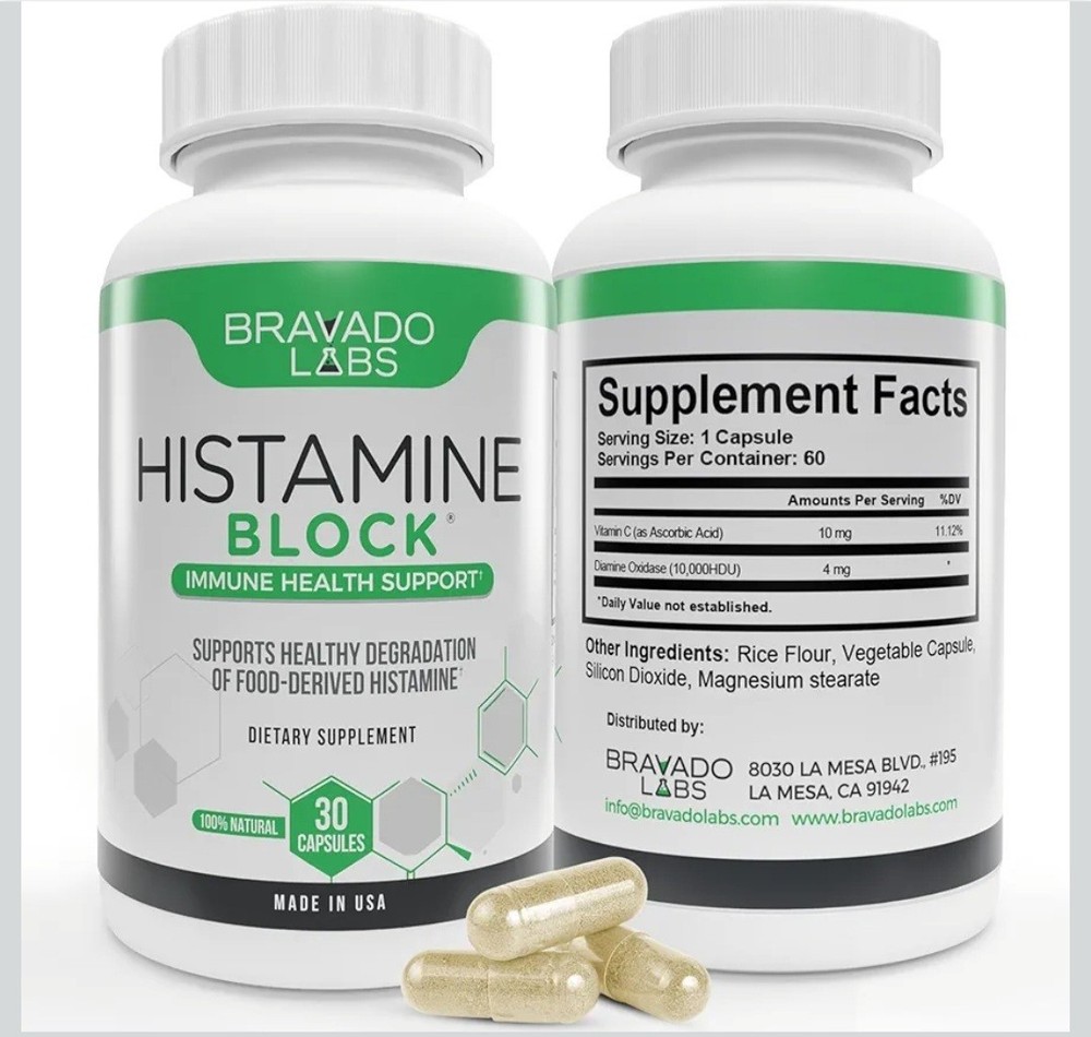 Histamine Blocker – DAO Enzyme – Immune Health Support 3/2027