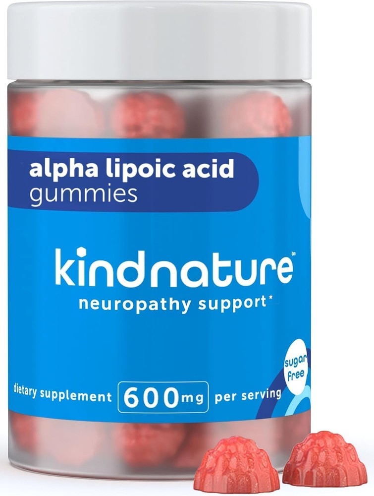 Alpha Lipoic Acid Gummies 600mg – Vegan Neuropathy Support, Sugar-Free,