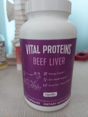Vital Proteins Grass Fed Beef Liver Capsules, 750 mg, 120 Count