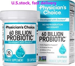 Physician’s Choice 60 Billion Probiotic 30 Capsules- NEW Exp 08/2026