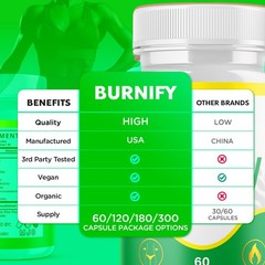 (3 Pack) Burnify Pill Advanced Energy & Fitness Formula Vitamins 180 Capsules