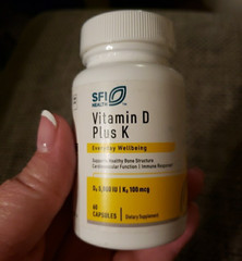 SFI Health Vitamin D Plus K (D3-5000 IU / K2-100 mcg) – 60 Capsules Klaire Labs