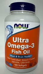 2X Now Ultra Omega-3 Fish Oil 180 Softgels Exp 02/2029-Brand New-US Seller