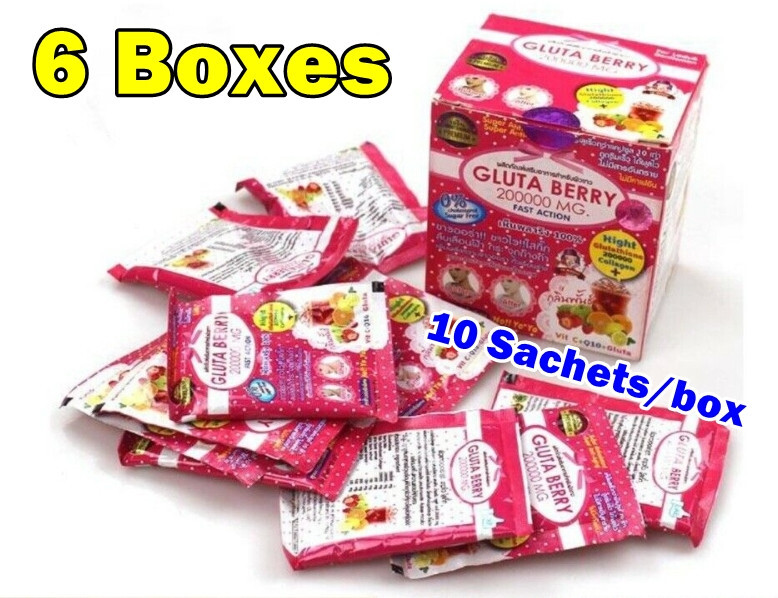6X Gluta Berry Collagen 200000 mg Q10 Vitamin C Anti Aging Radiance Skincare