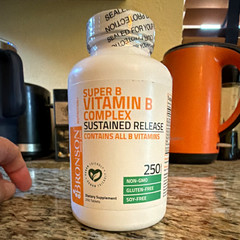 Bronson Super B Vitamin B Complex Sustained Release 250 Tablets Non-GMO