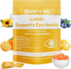 Swiyie 3PCS Lutein Gummies – Eye Vitamin and Mineral Supplement with 20mg Lutein