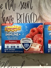 Emergen-C Triple Action Immune+ Support Powder 1000Mg Vitamin C (2Pack) BB 12/26