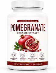 3X Alevia Organic Pomegranate Extract Capsules Natural Antioxidant Supplement