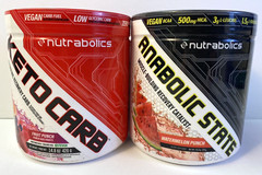 Nutrabolics ANABOLIC STATE 14.8oz + KETO CARB 13.2oz Recovery & Muscle Building
