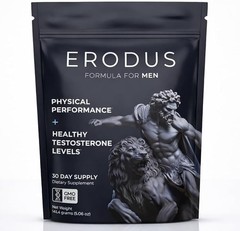 ERODUS Men Herbal Supplement Powder Ashwagandha Energy Vitality Support 30 Serv.