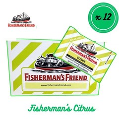 Fisherman’s Friend Sugar Free Citrus Lozenges 25g – Choose 12 or 24 Packs Bundle
