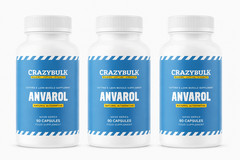 CrazyBulk ANVAROL for Cutting & Lean Muscle Supplement – 90 Capsules – Pack of 3