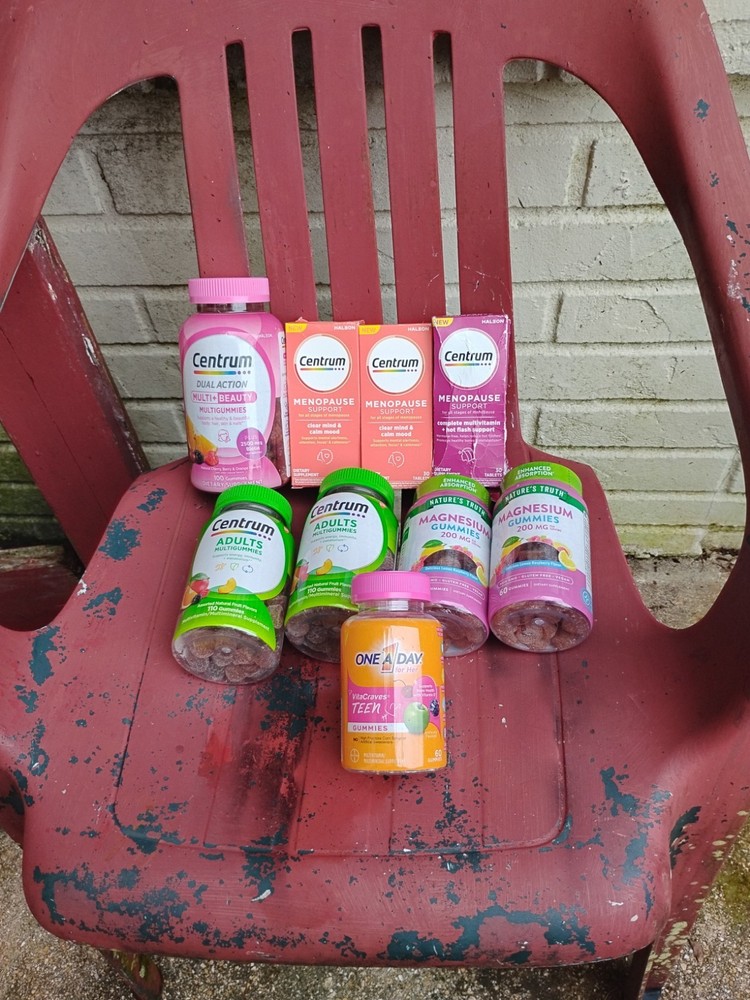 NEW Lot 320 Centrum Adult Dual Multvitamin Gummies+240 Magnesium+Menopause+ Teen
