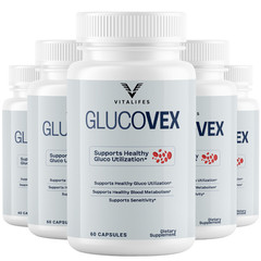 (5 Pack) Glucovex Advanced Blood Support Max Supplement Gluco Vex 300 Capsule