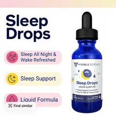 Visible Science Sleep Drops for Restful Sleep Support Magnesium & Valerian Root