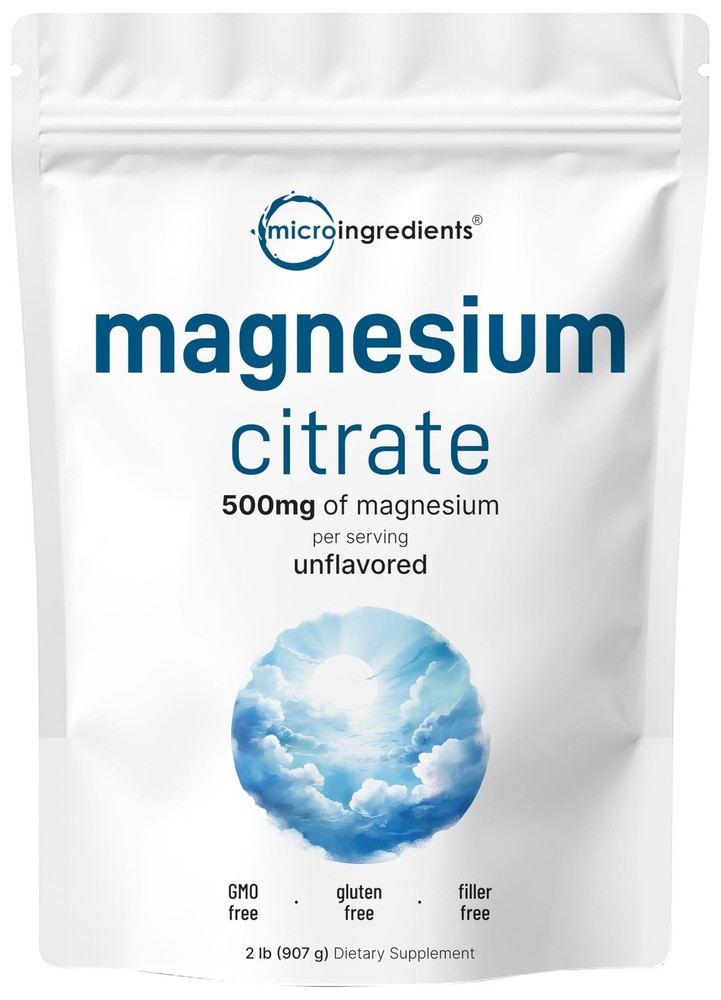 Magnesium Citrate Powder, 2lbs | Unflavored 32 Ounce (Pack of 1)