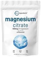 Magnesium Citrate Powder, 2lbs | Unflavored 32 Ounce (Pack of 1)