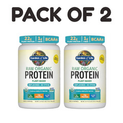Garden of Life RAW Organic Protein – Unflavored – 1.25 lbs – Pack of 2