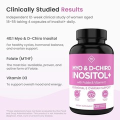 Optify Myo & D-Chiro Inositol – Vitamin D3, Folate – Hormone & Ovarian Support
