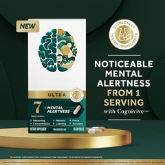 Focus Memory Alertness Mental Fitness Brain Ultra (60 Caps)