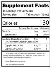 Kate Naturals MCT Oil for Coffee. Pure Coconut MCT C8 and C10 Oil (8oz, Organic