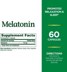 Nature’s Bounty Melatonin 10 Mg – 60 Capsules (2 Pack)