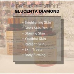 Premier Edition Glucenta Diamond Whitening Glowing Softgel DHL EXPRESS SHIPPING