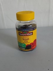 Nature Made Gummies Iron 18mg With Vitamin C, 60 Count, Exp. 01/2027