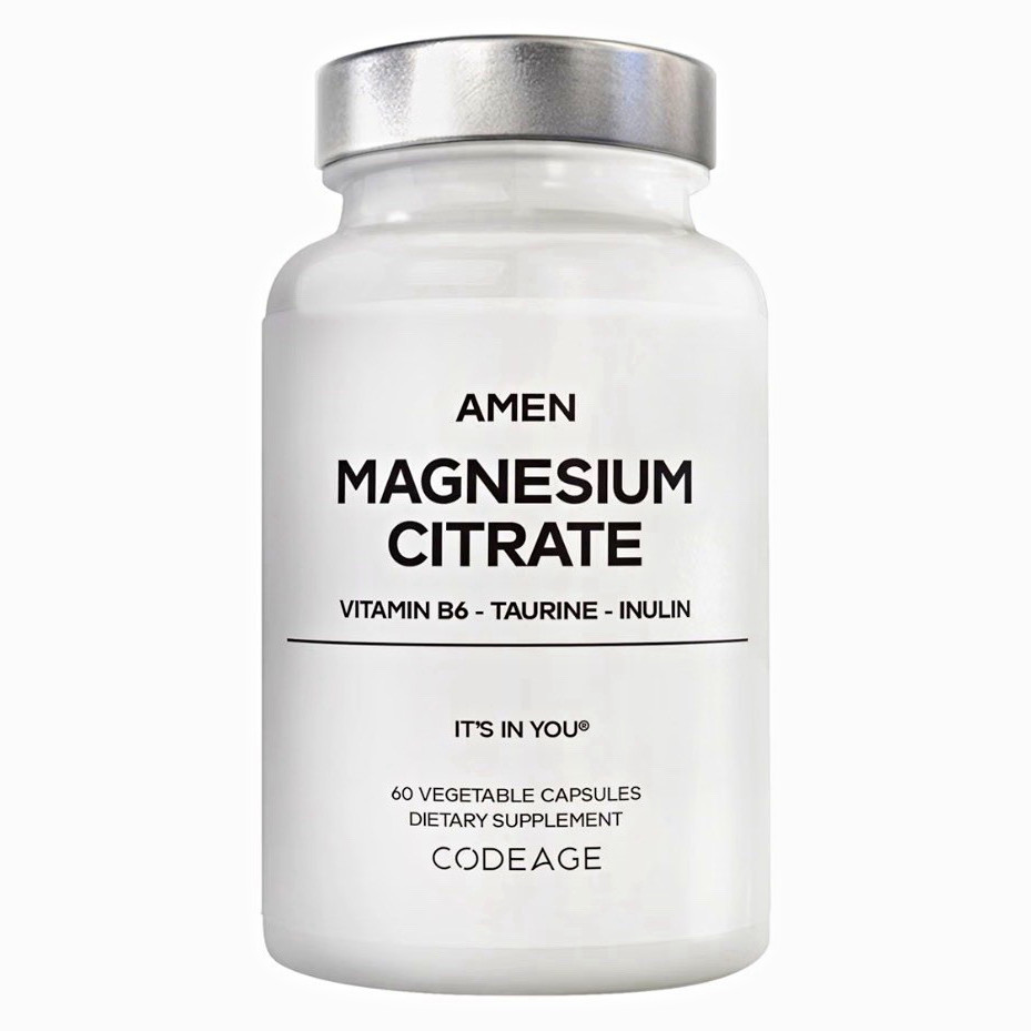 Amen Magnesium Citrate + Vitamin B6 Taurine Inulin 150mg, 60 Vegetable Caps