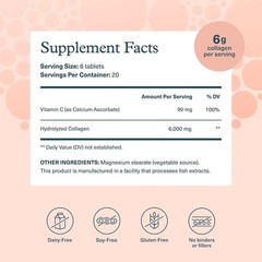 Youtheory Advanced Collagen with Vitamin C – 6000mg – 120 Tablets