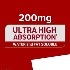 Qunol CoQ10 200mg Softgels, Ultra – 90 Count (Pack of 1), Red