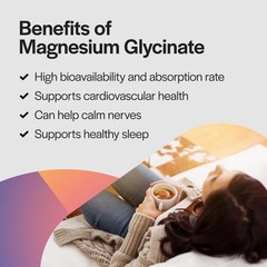 PureFormulas Magnesium Glycinate 100 mg Daily Support for Stress, Nerves, Sle…