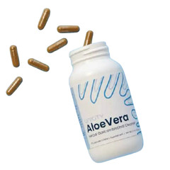1x Unicity Aloe Vera Dietary Supplement digestion to reduce waste (50 capsule/bo