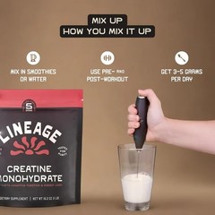 Lineage Provisions Micronized Creatine Monohydrate with Sea Salt – 90 Servings