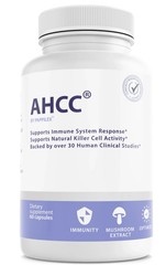 AHCC Pappilex Support Dietary Supplement 60 Capsules Free Ship Pack of 1