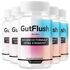 (5Pack) Gut Flush Capsules Digestive Health Cleanse Body Restore Balance (300ct)