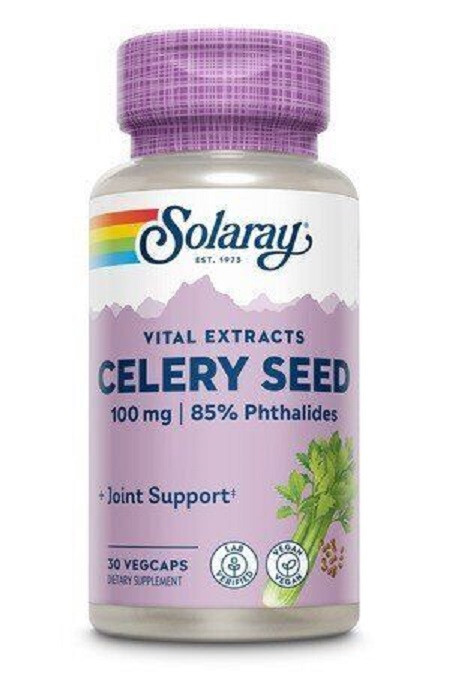 Solaray Guaranteed Potency Celery Seed Extract, 30 VegCap