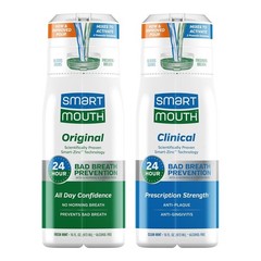 SmartMouth Original & Clinical Zinc Activated Mouthwash Bundle – All-Day Bad Bre
