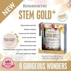 2 X 180g Kinohimitsu Stem Gold Collagen 60 Days Skin Firming & Elasticity DHL